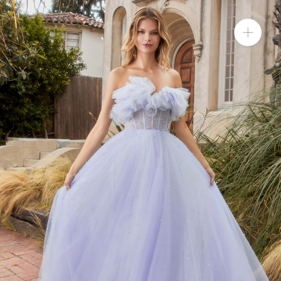 Andrea and Leo light purple prom/ball gown size 4 - Picture 3 of 5